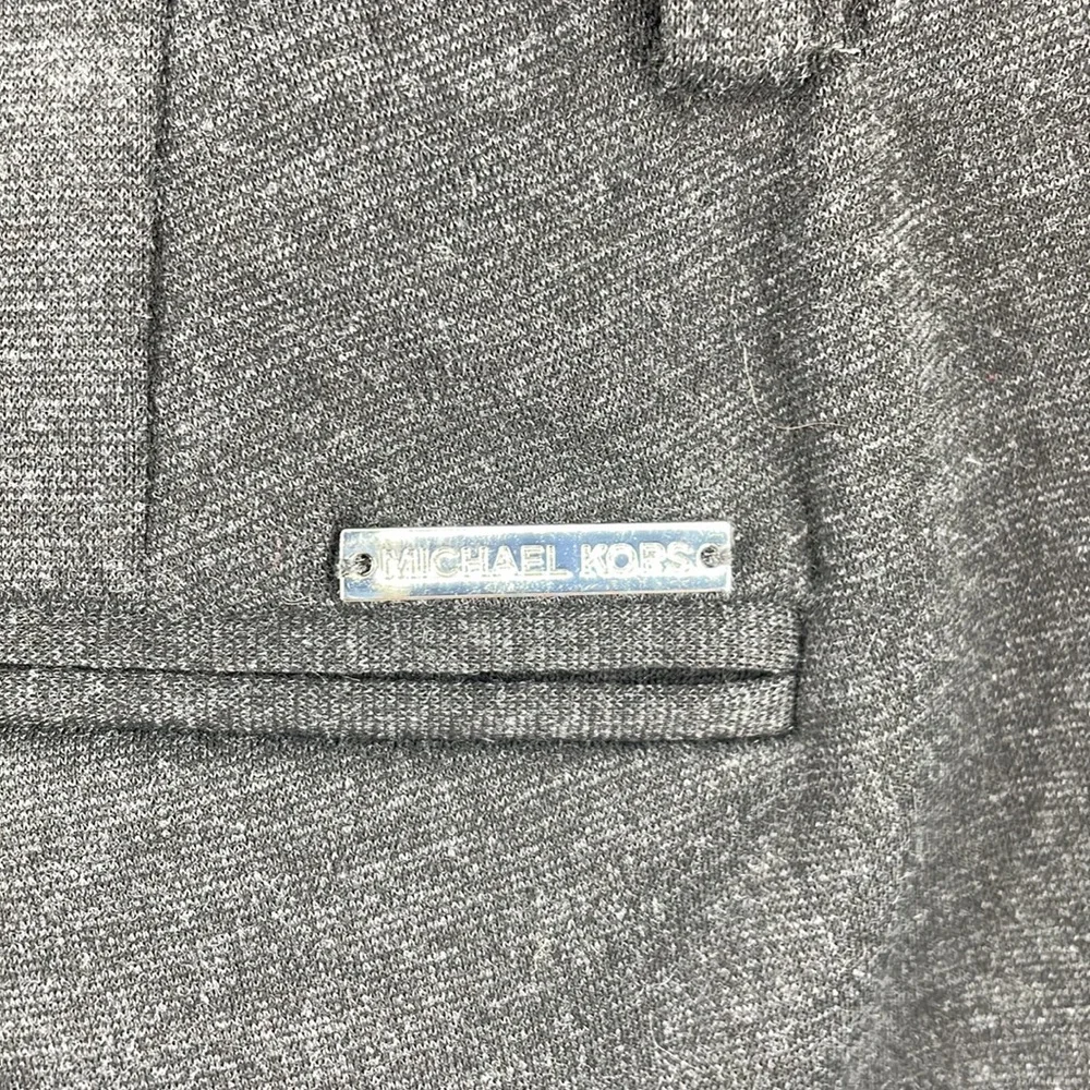 NWT Michael Kors Derby Gray Pants with Zip & Clip Front Closure Size 8